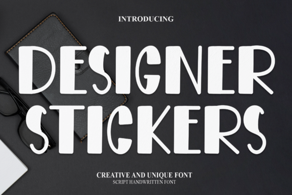 Designer Stickers: The Playful Font for Creative Projects