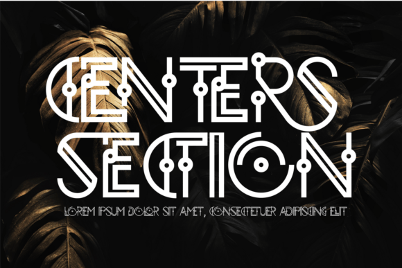 Discovering Centers Section: A Display Font for Crafters and Creative Makers