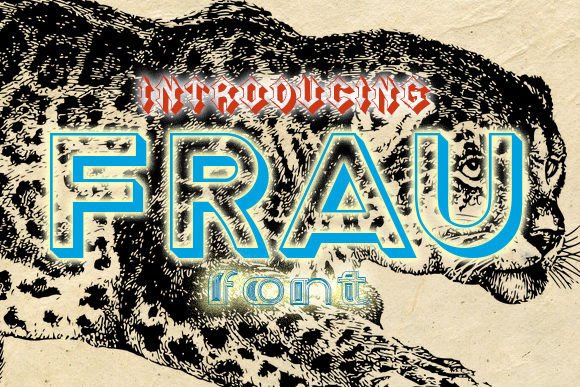 Frau: A Stylish Display Font for Creative Branding