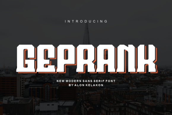 Geprank: A Bold Modern Font for Editorial Design