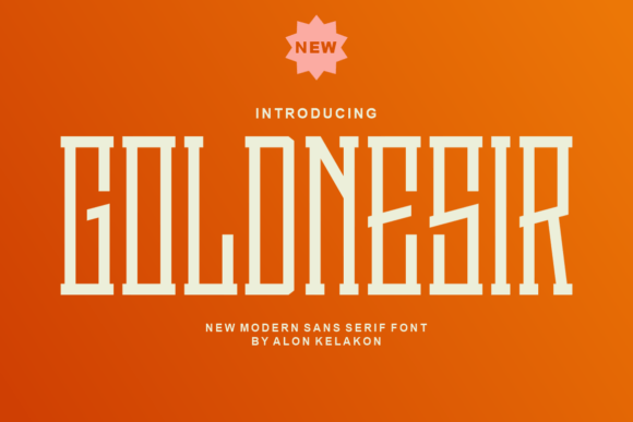 Goldnesir: A Modern Display Font for Digital Creators