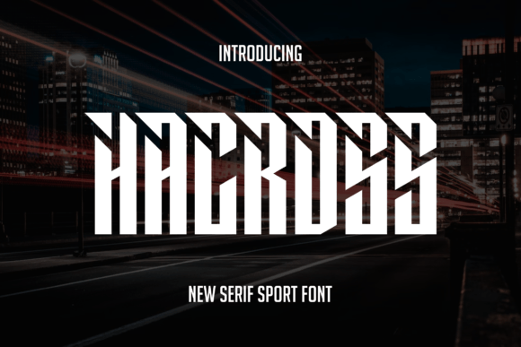 Hacross: A Bold Display Font for Editorial Identity