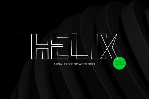 Helix: The Single-Line Display Font for Scroll-Stopping Campaigns