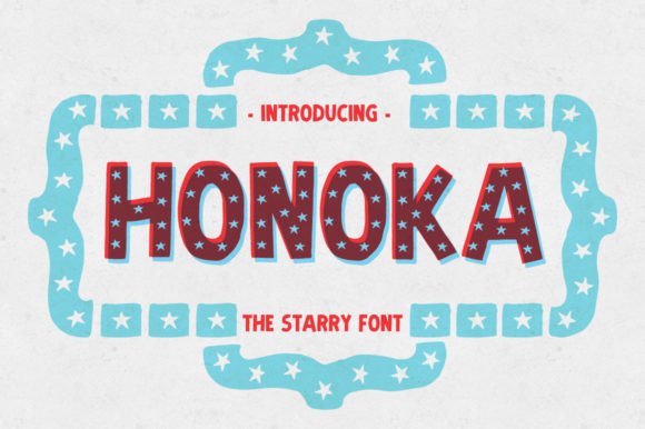 Honoka: A Fun, Handmade Display Font for Vibrant Design Projects