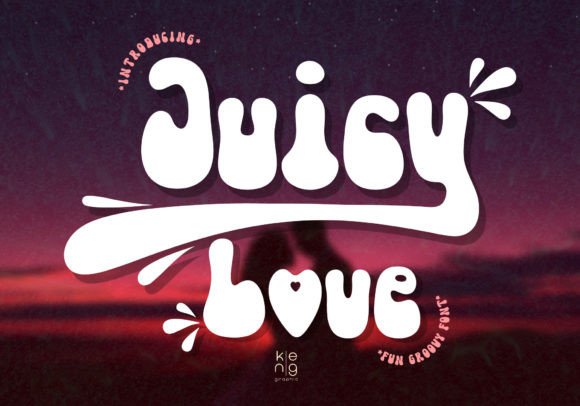 Juicy Love Font: Your Groovy Tool for Handmade Branding