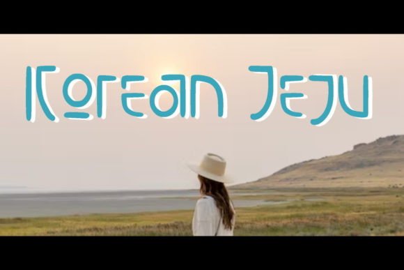 Korean Jeju: A Modern Display Font for Editorial Mood