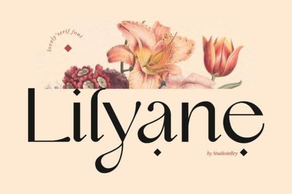 Lilyane: A Beautiful Display Font for Your Crafted Products