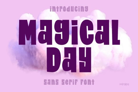 Magical Day: A Playful Display Font for Branding Projects