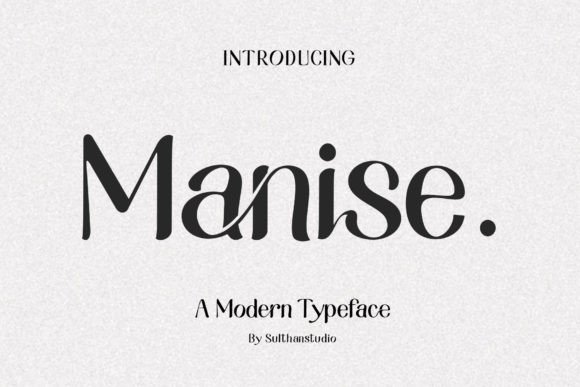 Manise: A Display Font Built for Modern Branding