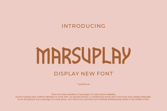 Marsuplay: A Modern Font for Editorial Storytelling