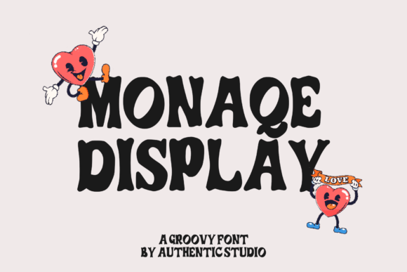 Monaqe: A Retro Groovy Font for Web Design Projects