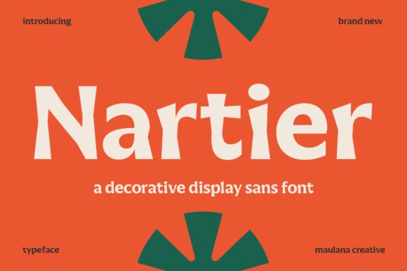 Nartier: A Campaign-Ready Display Font for Modern Creators