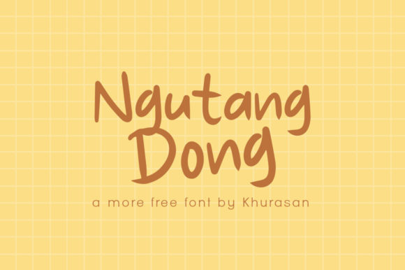 Ngutang Dong: A Modern Display Font for Crafted Products