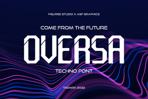 Oversa: A Futuristic Display Font for Modern Craft Projects