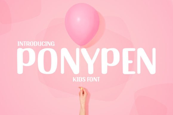 Ponypen: A Playful Display Font for Editorial Projects