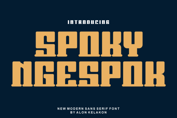 Spoky Ngespok: A Modern Display Font for Creative Campaigns