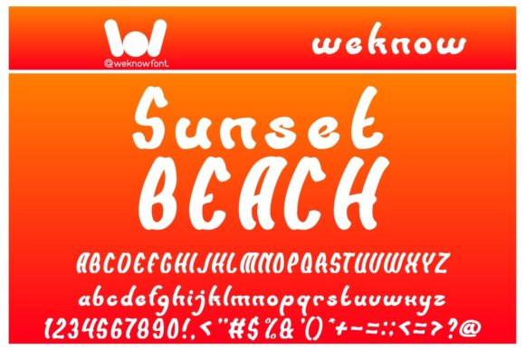 Sunset Beach: A Wavy, Whimsical Font for Editorial Design