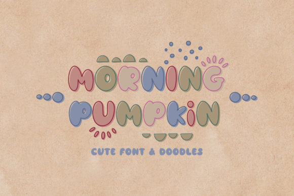 The Morning Pumpkin Font for Creative Product Design