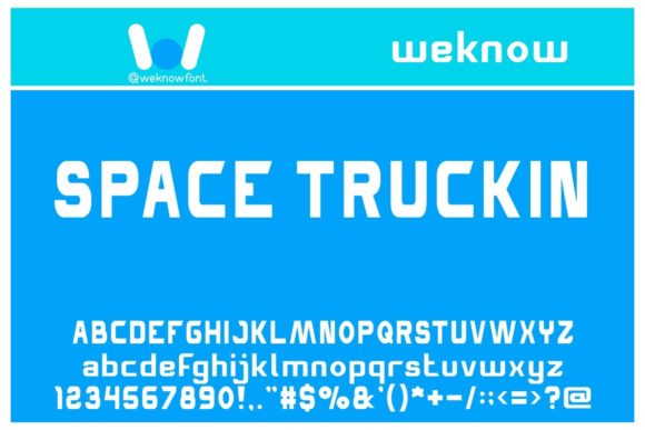 The Space Truckin Font for Crafters and Product Creators