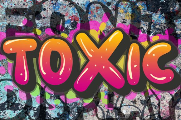 The Toxic Display Font for Marketing and Engagement