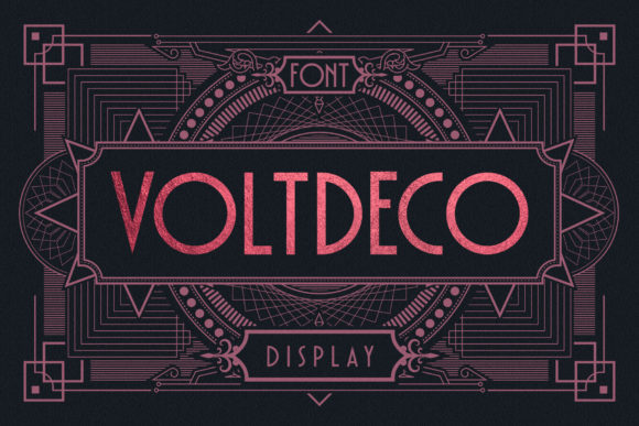 Voltdeco: A Modern Display Font for Digital Creators