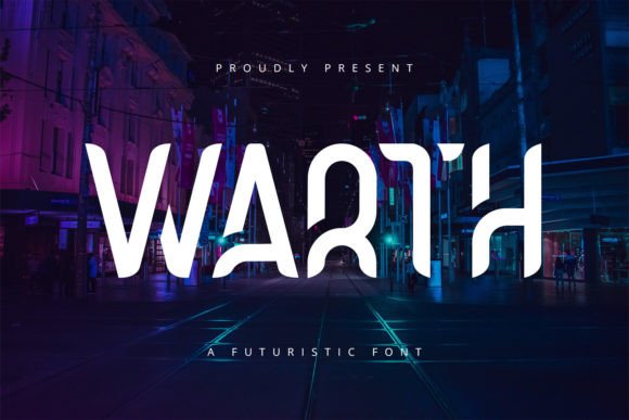 Warth: A Futuristic Display Font for Modern Digital Design