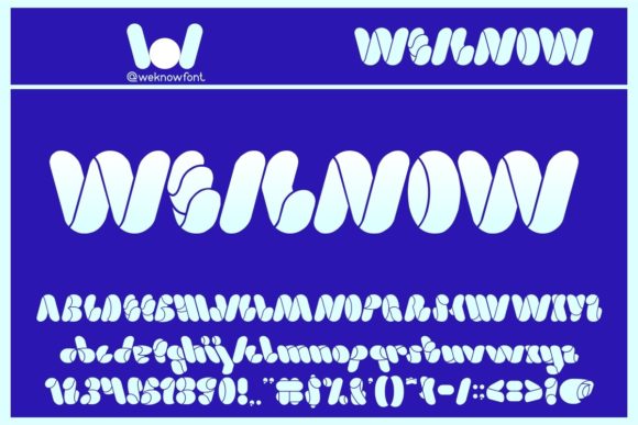 Weknow Font: A Maker's Guide to Geometric and Bubbly Typography